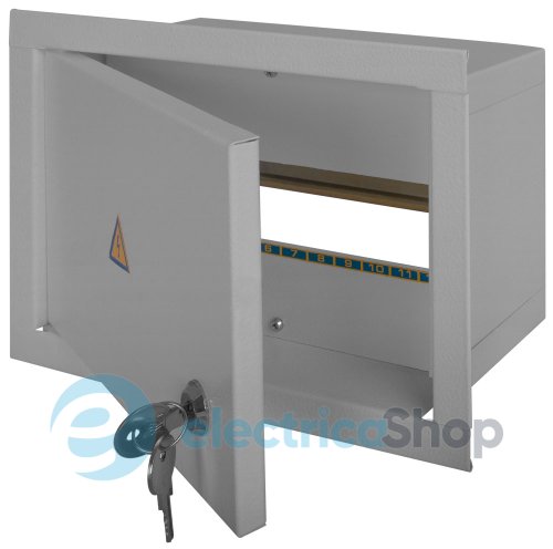 Корпус e.mbox.stand.w.12.z металлический, под встраиваемый 12 мод. с замком s0100021 E.NEXT