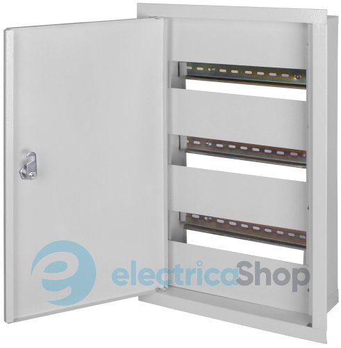 Корпус e.mbox.stand.w.36.z металлический, под встраиваемый 36 мод. с замком s0100026 E.NEXT