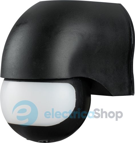 Датчик руху інфрачервоний e.sensor.pir.12.black(чорний), 180°, IP44 s061010 E.NEXT