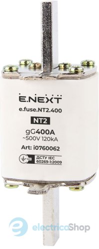 Запобіжник плавкий e.fuse.NT2.400, габарит 2, 400А i0760062 E.NEXT