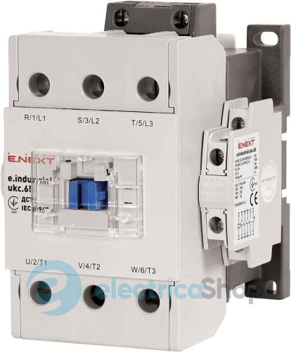 Контактор e.industrial.ukc.65.24, 65А, 24В, 3P, 1no+1nc i.0090036 E.NEXT