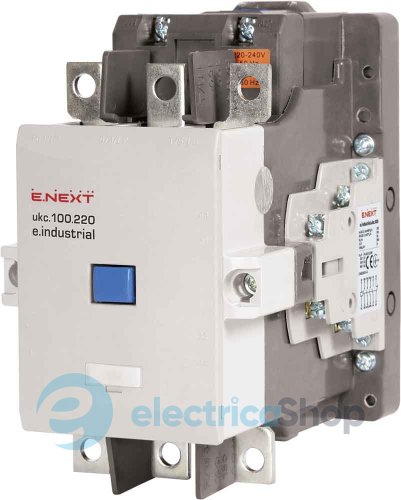 Контактор e.industrial.ukc.180.230, 180А, 230В, 1NO+1NC, i.0090063 E.NEXT
