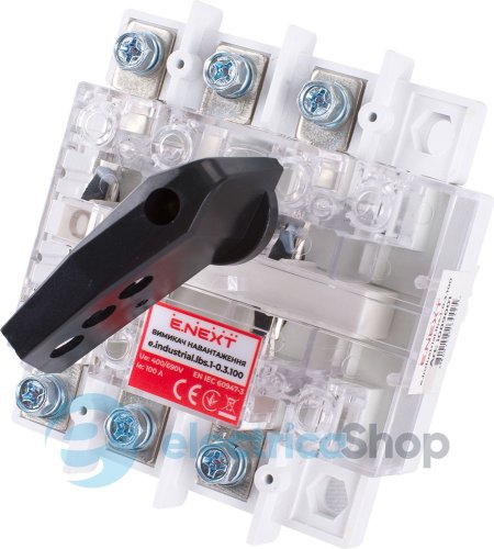 Выключатель нагрузки e.industrial.lbs.1-0.3.100, 3P, 100А i089001 E.NEXT