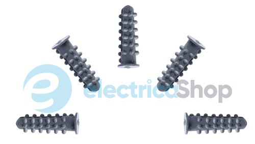 Дюбель "Їжак" e.metiz.dowel.92.05.08.30 без шурупа М8х30 поліетилен, буртик 100шт E.NEXT m0060036