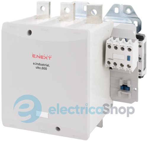 Контактор e.industrial.ukc.500.230, 500А, 230В, 1NO, i.0090067 E.NEXT