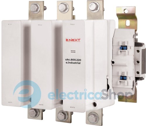 Контактор e.industrial.ukc.800.220, 800А, 220В, 1NO, i.0090016 E.NEXT