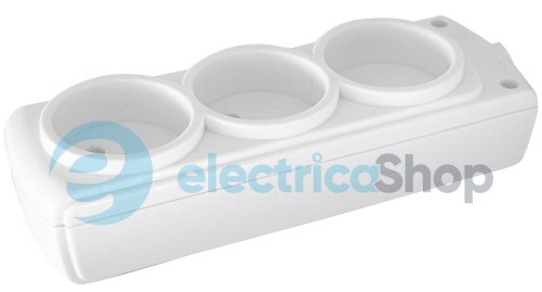 Колодка e.t.es.3 3 гнізда, без з/к E.NEXT s042101