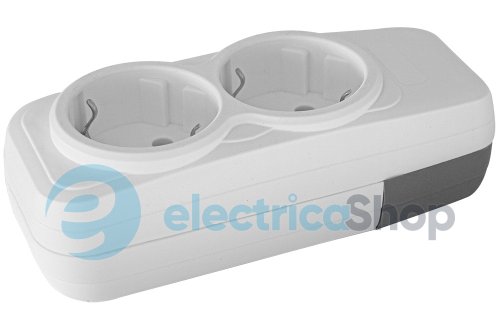 Колодка e.t.es.2.z  2 гнізда,  з з/к E.NEXT s042100