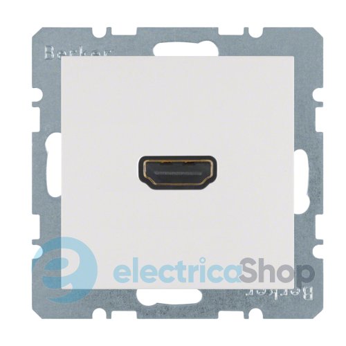 HDMI-розетка Berker S.1 3315421909, полярная белизна матовая