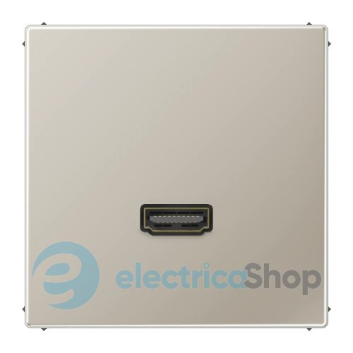 Розетка HDMI 2.0 тип А Jung LS990 MAES1112, нержавіюча сталь