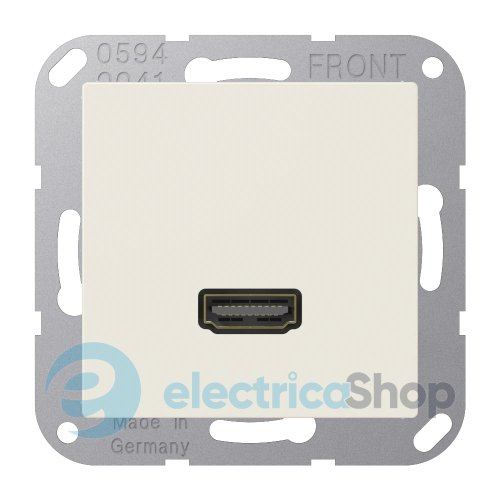 Розетка HDMI 2.0 тип А Jung A550/Flow MAA1112, цвет слоновая кость
