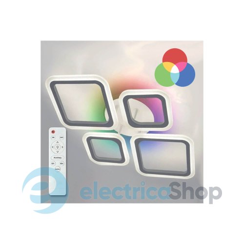 Потолочный светильник Luminaria OVAL RGB 60W 4S1R WHITE 220V IP20 с пультом ДУ
