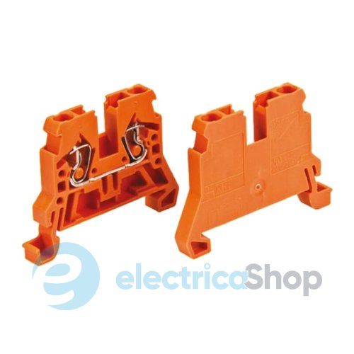 Проходная клемма  2-х провідна, оранж Wago 870-902