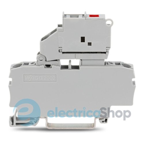 Клема прохідна з розмикачем та тримачем запобіжника 12-30В DC Wago 2002-1611/1000-541