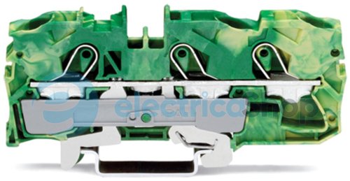 Клема заземлення 3-провідна 10(16)м2 жовто-зелена Wago 2010-1307