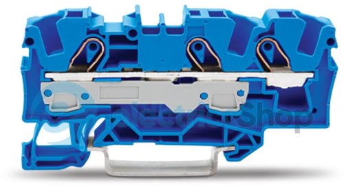 Клема прохідна 2-провідна 6 mm² синя Wago 2006-1304