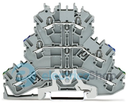 Клема TOPJOB Wago сіра Wago 2002-3217