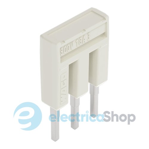 Перемичка 3-канальна, світло-сіра Wago 2001-403