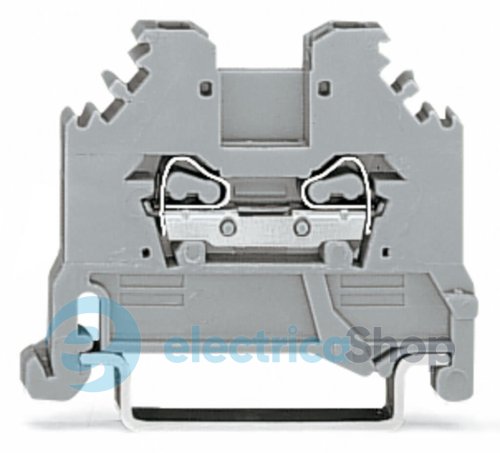 Клема прохідна 2-провідна 1,5м сіра Wago 279-101