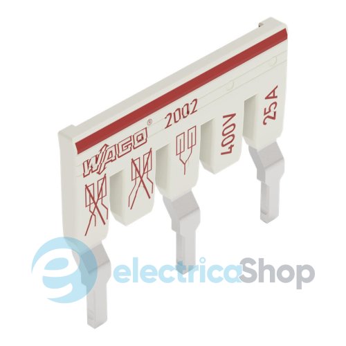 Ступінчаста перемичка; 3-канальні; ізольовані; світло-сіра Wago 2002-475/011-000