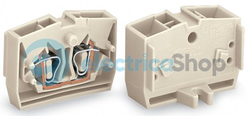 Клема 4-провідна кінцева, світло-сіра Wago 264-230