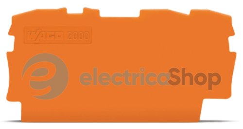 Кінцева пластина 0,7 м; помаранчева Wago 2000-1392