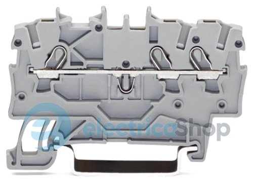 Клемма проходная 3-контактная, 24 AWG, 16 AWG, 1.5 м², зажим, 18 А Wago 2000-1301