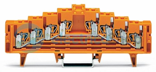 Кросова клема 4-х рівнева помаранчева Wago 727-226