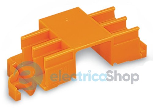Адаптер для монтажа на DIN-рейке на 6 клемм, для 243, Wago 243-113, оранжевый
