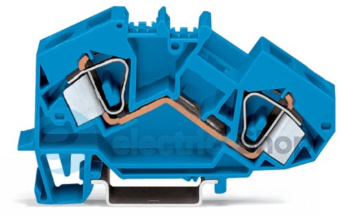 Клема прохідна 2-провідна 16 м²; синя Wago 783-604