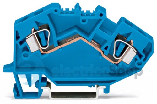 Клема прохідна 2-провідна; 6 м²; синя Wago 782-604