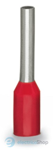 Наконечник втулк.мід.лудж.ізольов. 1,0/ 8 Wago 216-203 червоний Wago 216-203