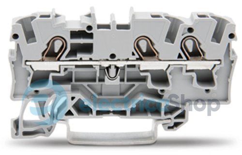 Клема TOPJOB S 3-провідна DIN-35 4(6) QMM, сіра Wago 2004-1301