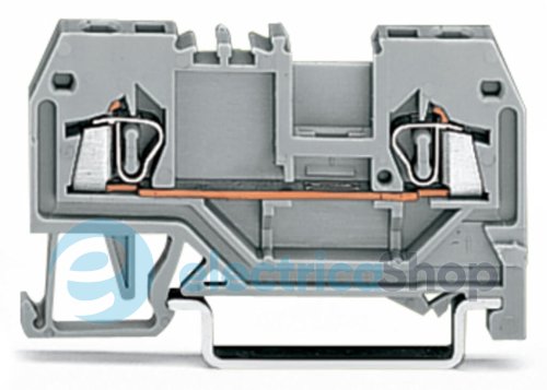 Клема 2-провідна DIN 35 1,5 QMM, сіра Wago 279-901