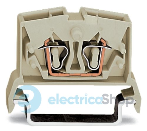 Клемма на рейку DIN 35, 2-пер., 2,5 QMM, cв-серый, Eх е II Wago 264-125