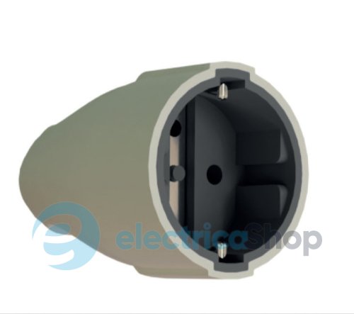 Гніздо пряме посилене з/к штепсельне 16A білий Neomax NX1008