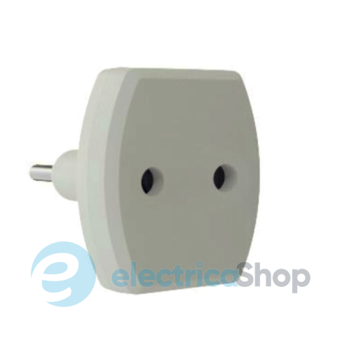 Трійник перехідник  без з/к 10A білий Neomax NX1019