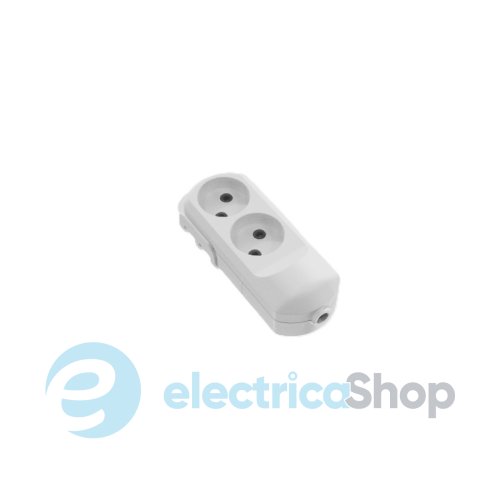 Колодка  без з/к 2 гнізда 16A білий Neomax NX500200