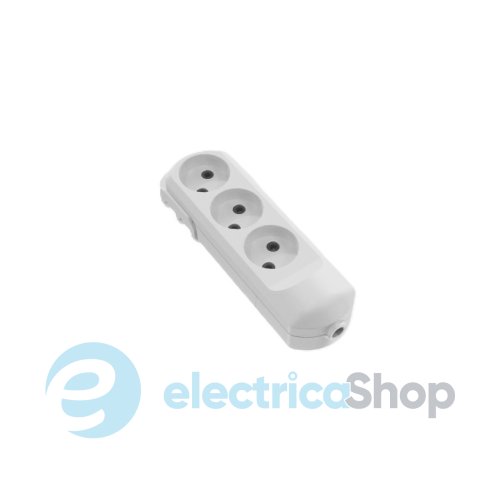 Колодка  без з/к 3 гнізда 16A білий Neomax NX500300