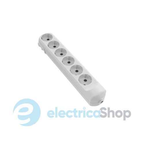 Колодка  без з/к 6 гнізд з/к 16A білий Neomax NX501600