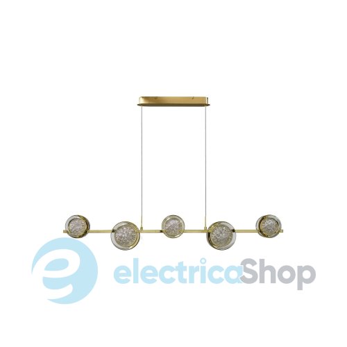 Підвісний світильник AZzardo EUFORIA PENDANT LINE 5 3-STEP DIMM GOLD AZ6737