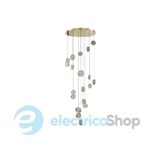 Підвісний світильник AZzardo EUFORIA PENDANT ROUND 19 3-STEP DIMM GOLD AZ6740