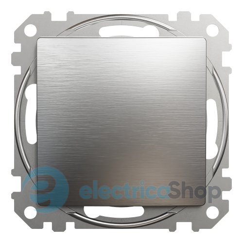 Промежуточный переключатель 1-кл. Sedna Elements SDD170107U матовый алюминий