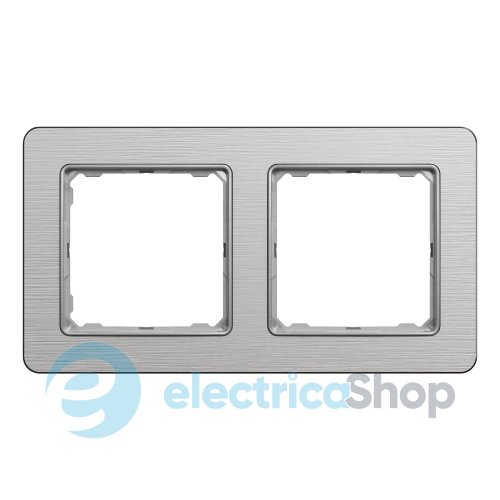 Рамка 2-поста Sedna Elements SDD370802U матовый алюминий