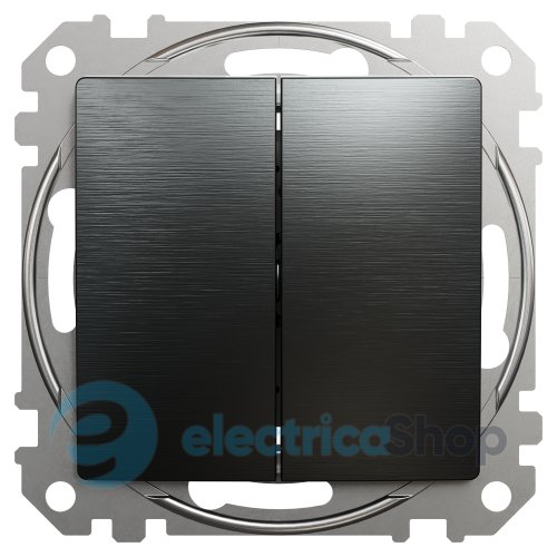 Выключатель 2-кл. Sedna Elements SDD172105U матовый титан