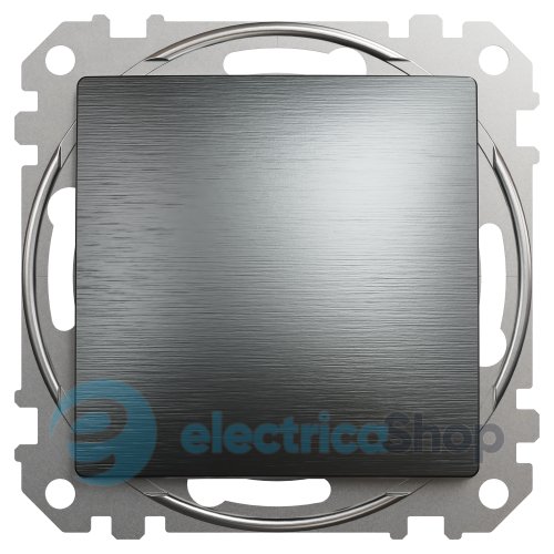 Кнопочный выключатель 1-кл. Sedna Elements SDD172111U матовый титан