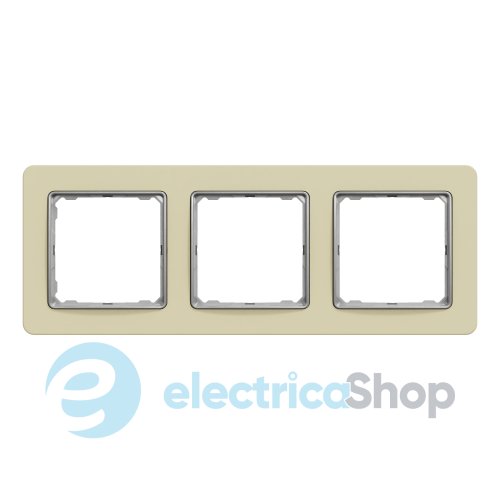 Рамка 3-поста Sedna Elements SDD392803 матовый песочный