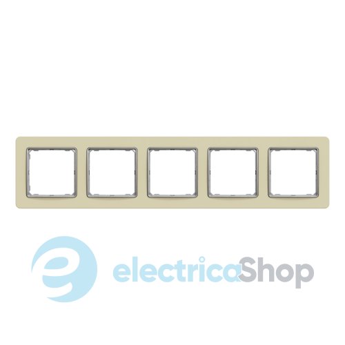Рамка 5 постов Sedna Elements SDD392805 матовый песочный.