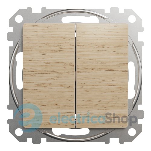 Выключатель 2-кл. Sedna Elements SDD180105U береза