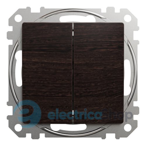 Выключатель 2-кл. Sedna Elements SDD181105U венге